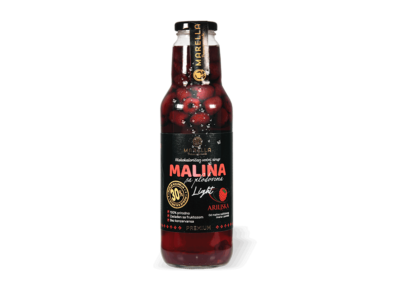 LIGHT VOĆNI SIRUP MALINA 0,75l 