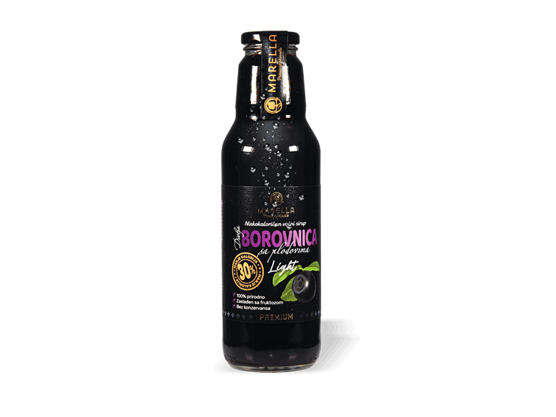 LIGHT VOĆNI SIRUP BOROVNICA 0,75l 
