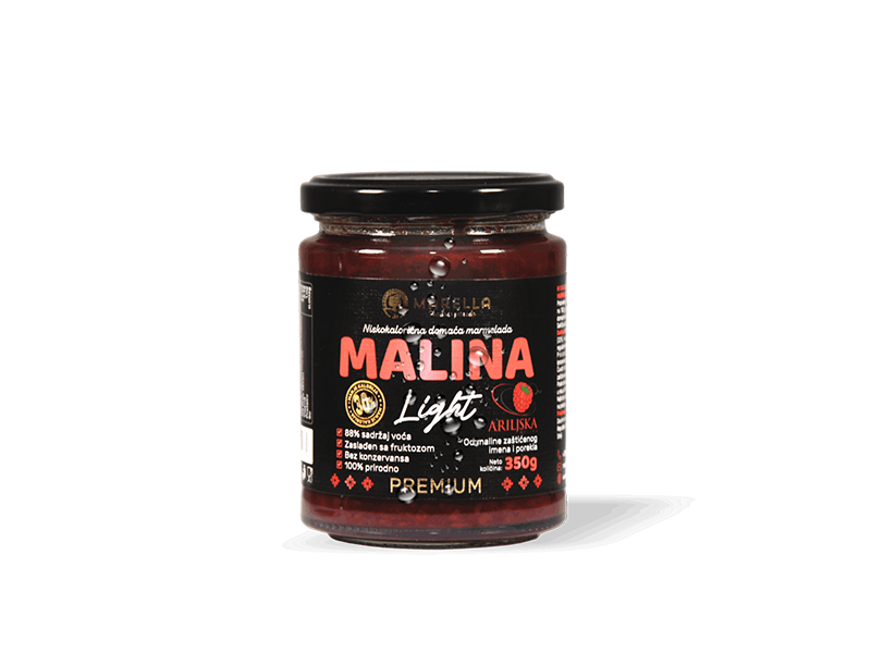 LIGHT MARMELADA MALINA 350g 