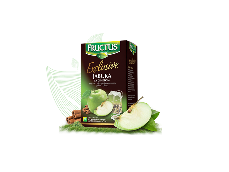 ČAJ JABUKA SA CIMETOM- Exclusive 44g(20x2,2g) - FRUCTUS
