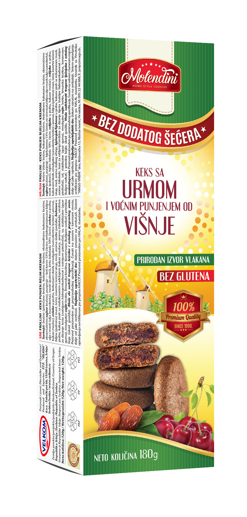 KEKS BEZ GLUTENA URMA - VIŠNJA 180G