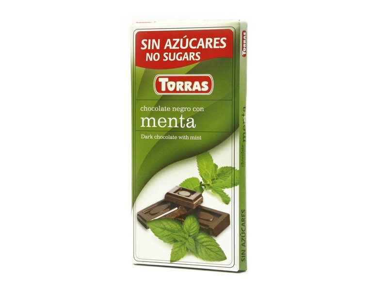 TAMNA ČOKOLADA SA MENTOM 75g - TORRAS