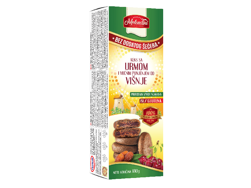 KEKS BEZ GLUTENA URMA - VIŠNJA 180G