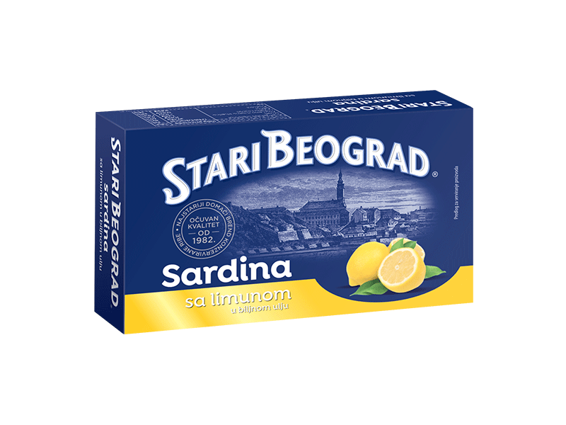 SARDINA SA LIMUNOM U BILJNOM ULJU 100G