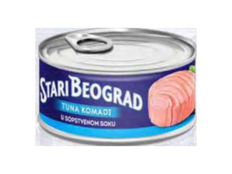 TUNA KOMADI U SOPSTVENOM SOKU 150G