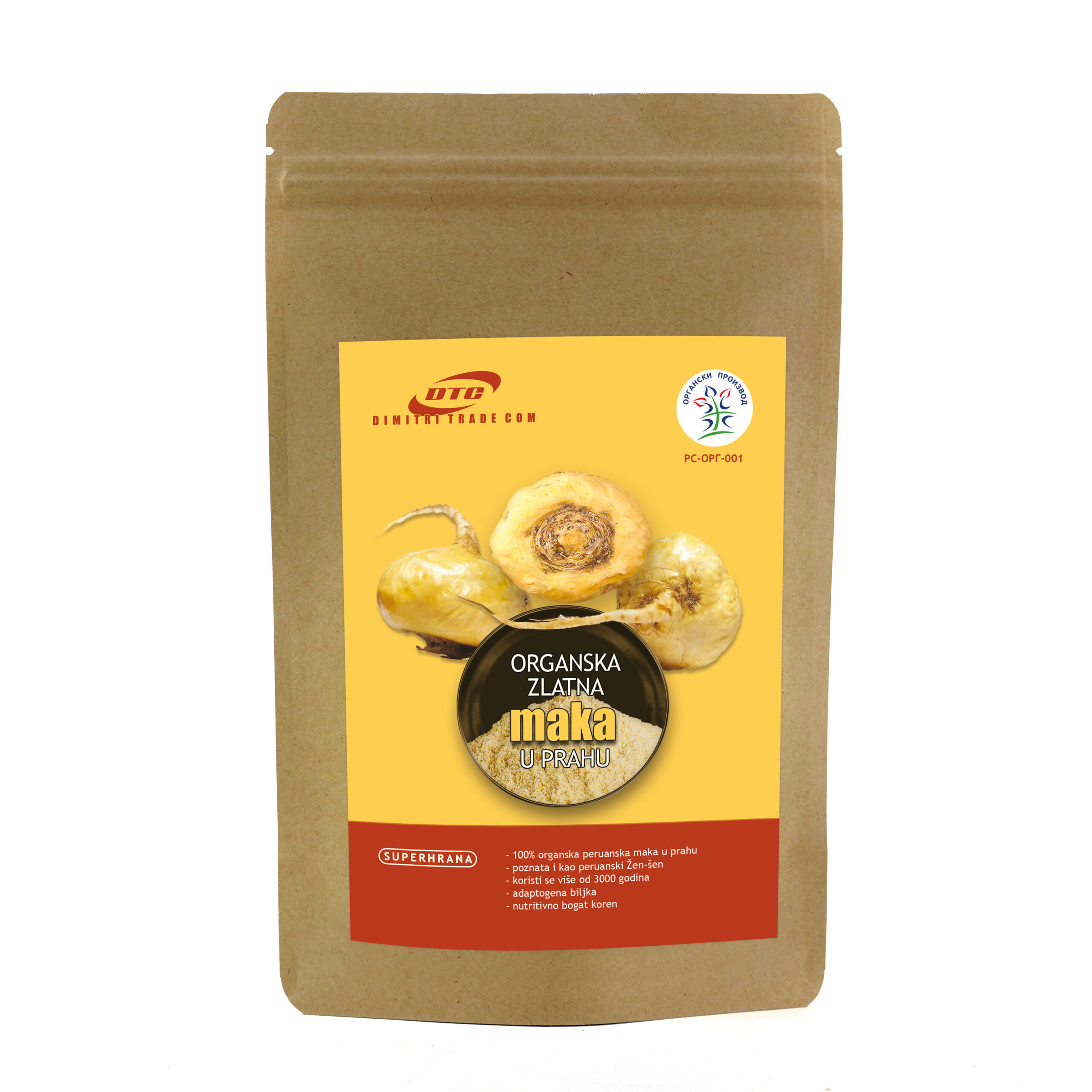 ORGANSKA ZLATNA MAKA U PRAHU 100G - DTC
