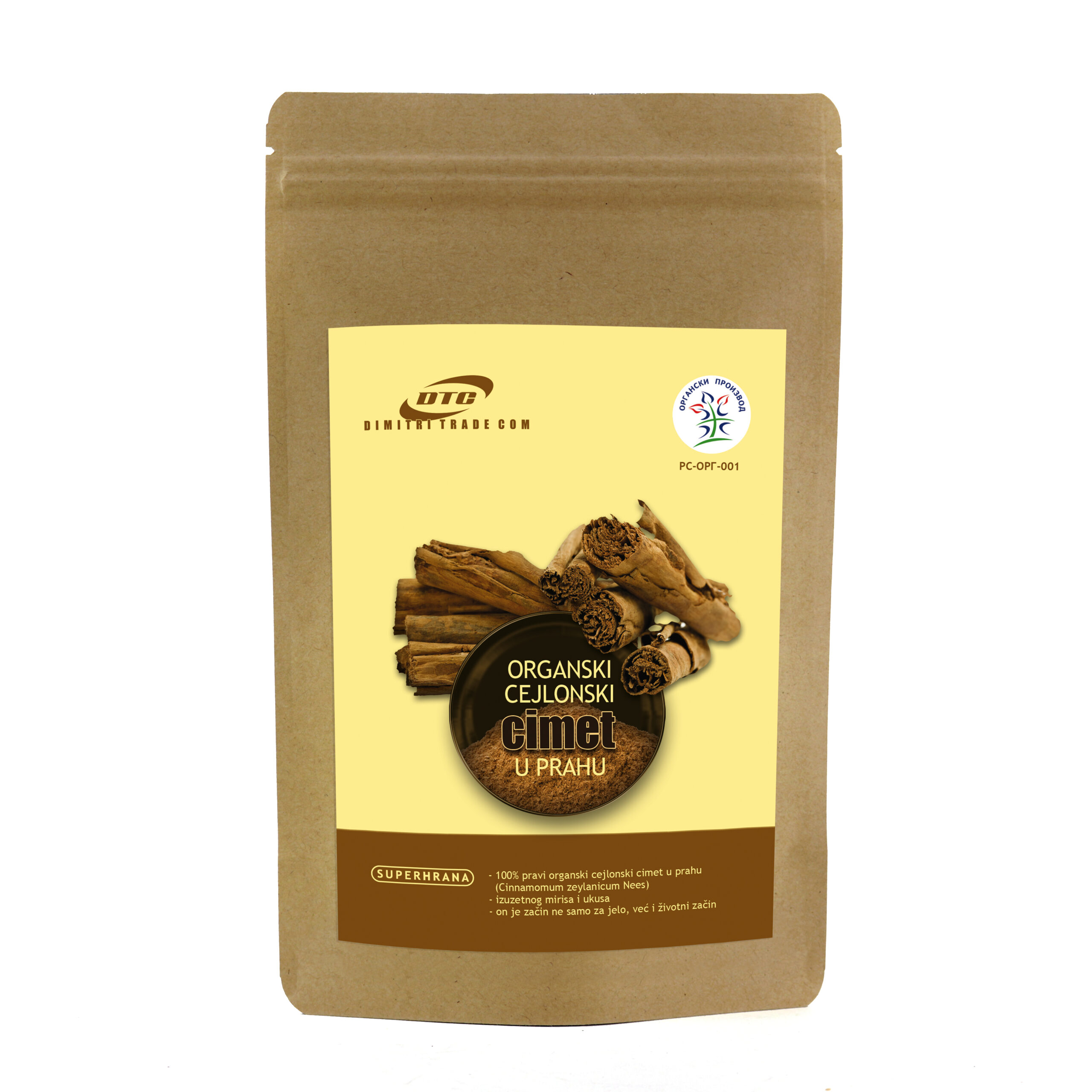 ORGANSKI CEJLONSKI CIMET 100G - DTC