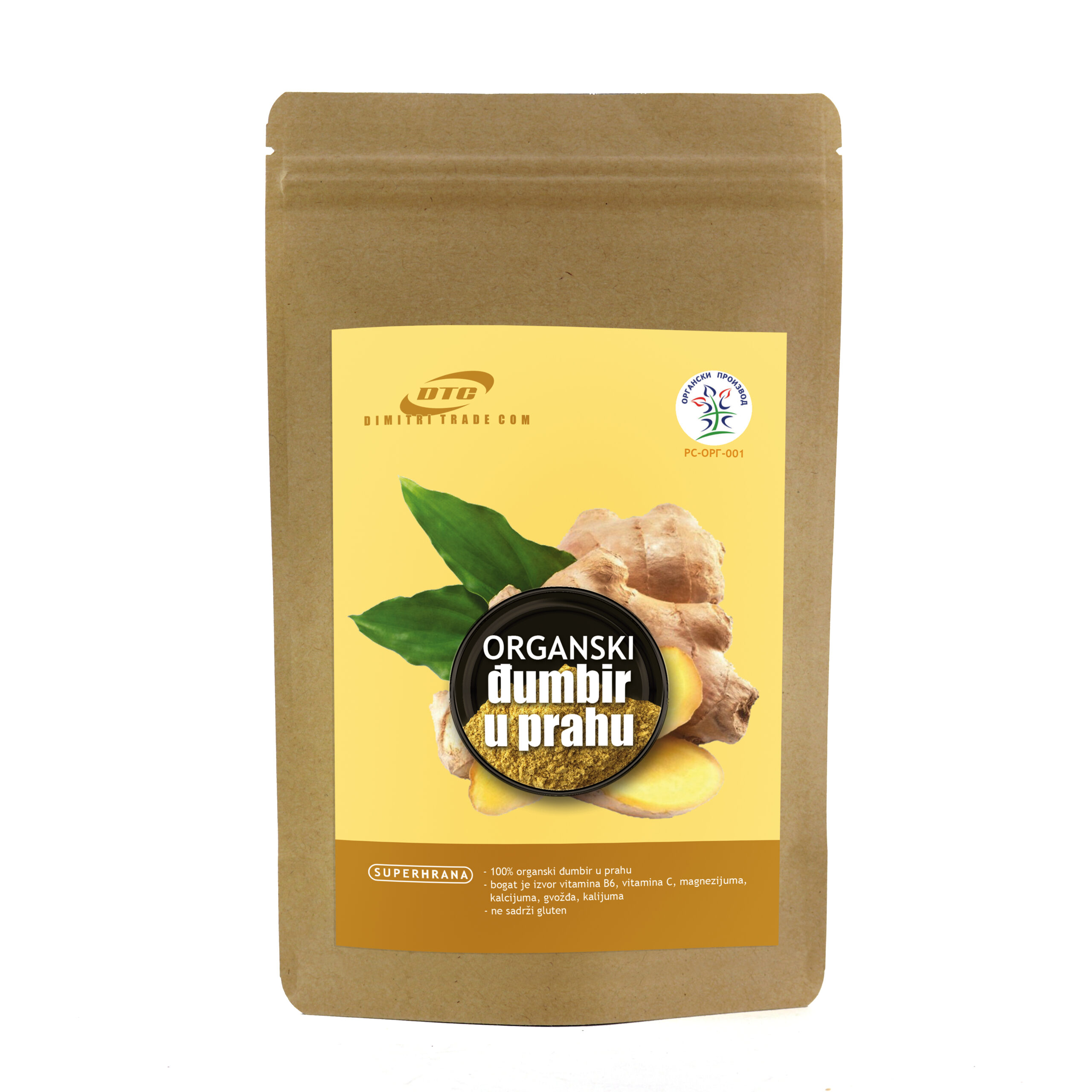 ORGANSKI ĐUMBIR U PRAHU 50G - DTC