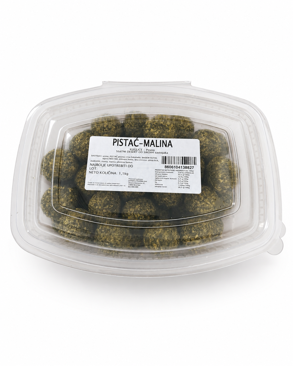 PISTAĆ MALINA KUGLICE 1.1 KG